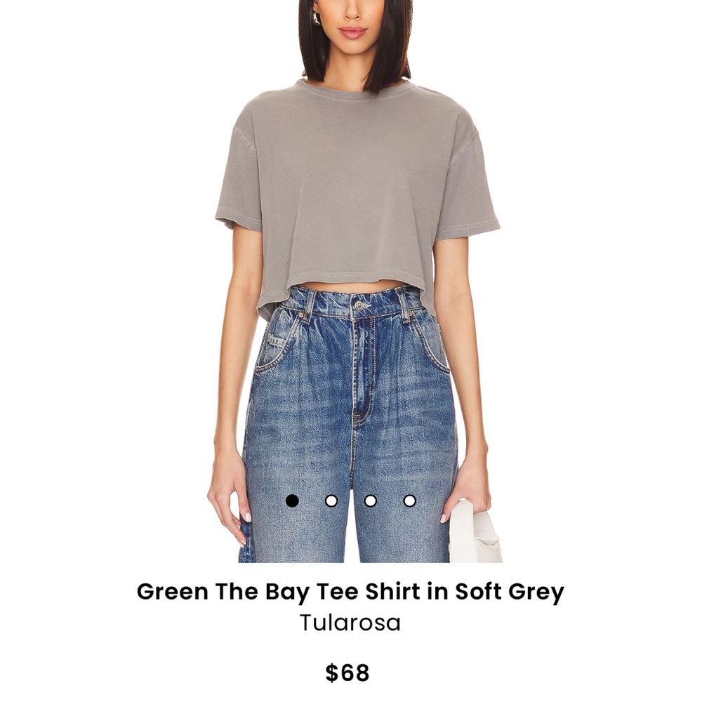New 
Green The Bay Tee Shirt in Soft Grey size M